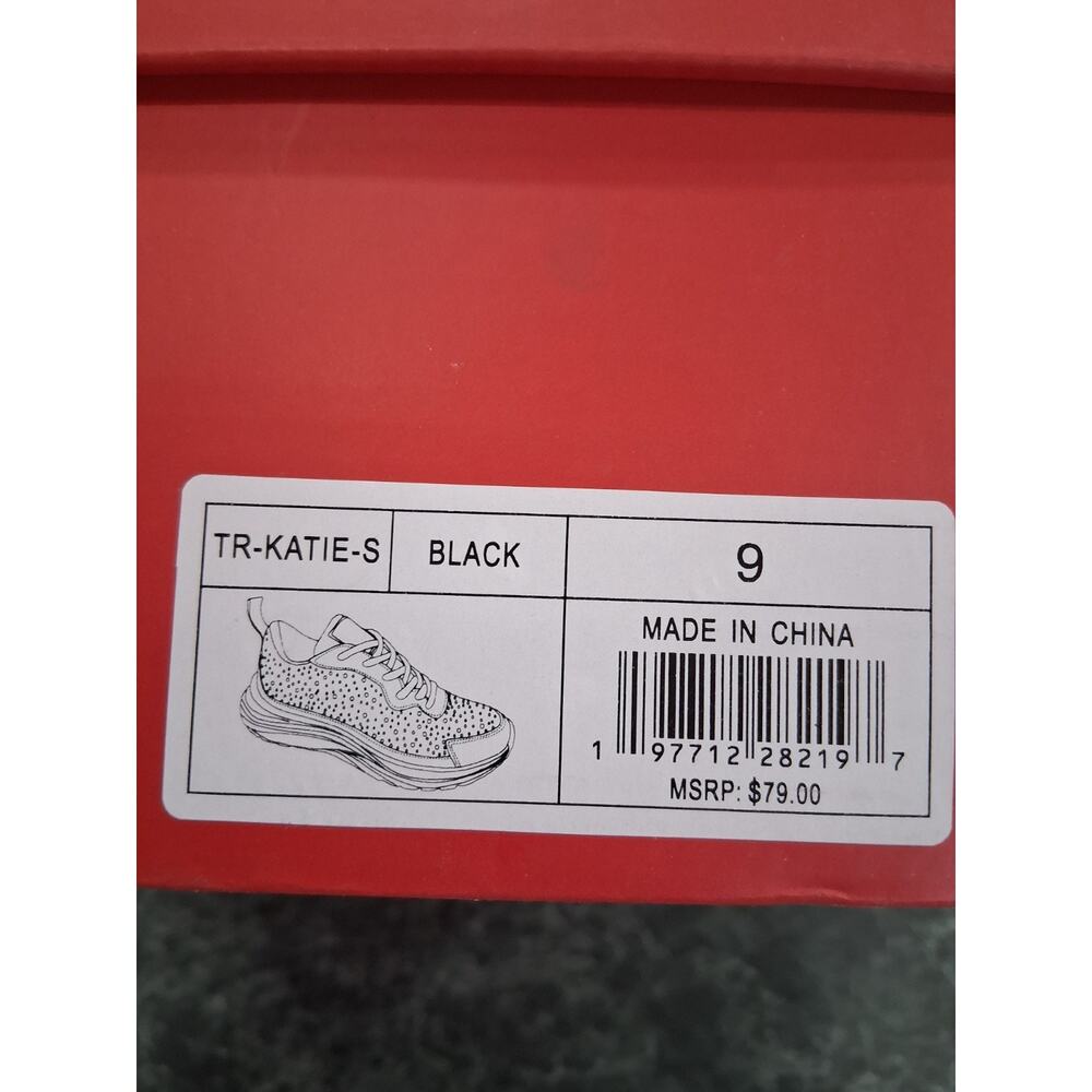 TRUE RELIGION NEW KATIE Black Bling Sparkle Women's Walking Sneaker Size 9 $79 - Picture 10 of 10